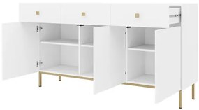 Komoda Priboz 3D3SZ, Farby: čierna