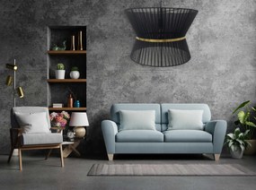 Toolight Toolight, stropné svietidlo 1xE27 APP1503-1CP, čierna-zlatá, OSW-03697