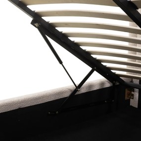 Dvojlôžková čalúnená posteľ Ovoid 140x200 s úložným priestorom béžová