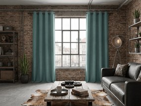 Zatemňovací záves DREAM VELVET 140x270 cm, modrozelený Zavesenie: Riasiaca páska