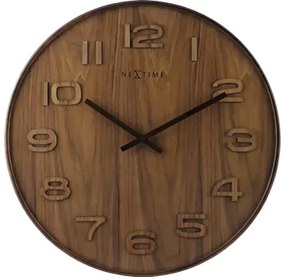 Nástenné hodiny NeXtime Wood Wood Big Ø53 cm