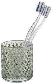 Sklenený téglik na zubné kefky v mentolovej farbe Atessa – Wenko