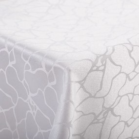 Biante Dekoračný behúň na stôl Monako PM-123 Mramor biely 35x180 cm