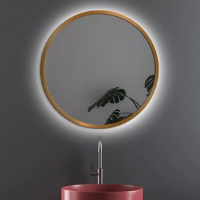 Zrkadlo Nordic Gold LED Rozmer zrkadla: ø 105 cm