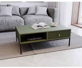 Konferenčný stolík SUE zelený/čierny