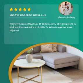 AladinWorld Expres, Kusový koberec Royal Lux 40 hnedý kruh, 200x200 (priemer) kruh, hnedá, obývacia izba