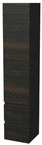 Kúpeľňová skrinka vysoká SAT Cube Way 32,5x163x33 cm hnedá mat CUBE3DV351DP2ZHP