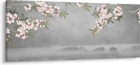 Obraz - Mesiac nad krajinou (120x50 cm)