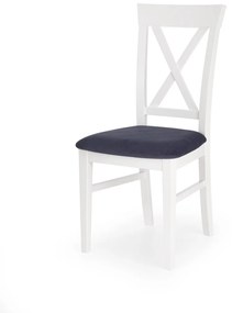 Jedálenská stolička Bergem bielo-sivá