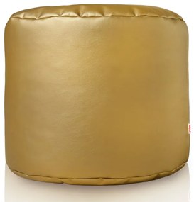 Taburetka Cilindro zlatá ekokoža