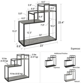 Čierny stojan na kvetiny Novogratz Weston