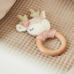 Bieco - Motorická hračka s hrkálkou - jelenček Ella