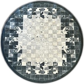 BE Koberec Porte 2054 Koło GREY – sivý okrúhly Rozmer: 80 cm