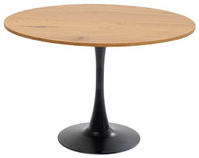 Schickeria jedálenský stôl hnedo-čierny Ø110 cm