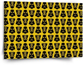 Sablio Obraz Star Wars Stormtrooperi Pattern na žltej - 150x110 cm