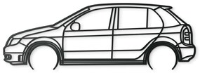 drevko Minimalistický obraz Škoda Fabia Rozmer obrazu: 29,5 x 86 cm, Farba dekorácie: Čierna