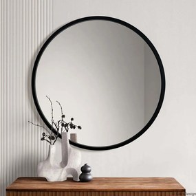 Zrkadlo Scandi Black Rozmer: Ø 100 cm