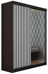 Skriňa Malani 138 L grafit / dvierka biely