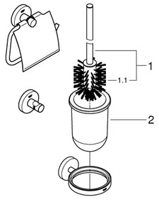GROHE 40407001 - Sada doplnkov ESSENTIALS lesklý chróm