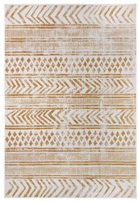 Okrovožlto-biely vonkajší koberec 80x150 cm Biri – NORTHRUGS