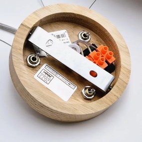 Luster na lanku OAK 3xE27/60W/230V dub ø 47,5 cm
