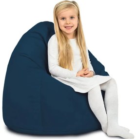 Plyšový sedací vak SAKO tmavomodrý