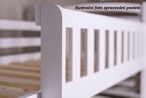 Detská domčeková posteľ s prístelkou a šuplíky PIPER - 200x90 cm - biela