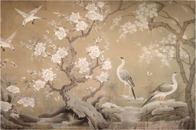 Obraz - Kreslená japonská krajina (90x60 cm)