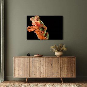 Obraz chameleóna na vetve (90x60 cm)