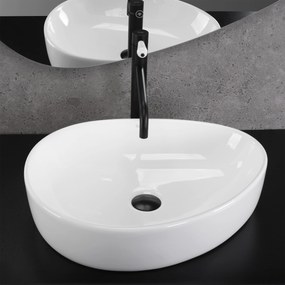 Rea Vanila, umývadlo na dosku 510x400x130 mm, biela lesklá, REA-U8422