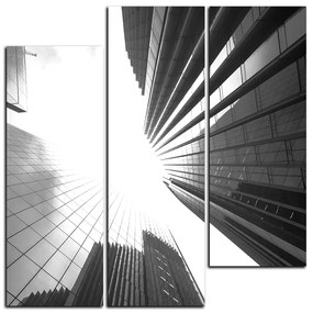 Obraz na plátne - Perspektíva mrakodrapu - štvorec 3252QC (105x105 cm)