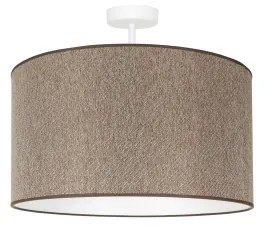 Duolla - Prisadený luster ROLLER ECO RECYCLING 1xE27/15W/230V pr. 45 cm hnedá