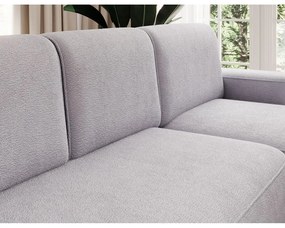 Svetlosivá ženilková rozkladacia/s úložným priestorom rohová pohovka (pravý roh/s leňoškou) Aurumm – ELTAP