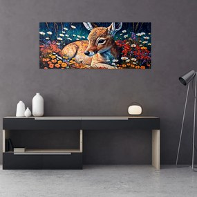 Obraz - Maľované srne (120x50 cm)