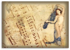 Obraz na plátně, Obrazy nahé ženy Retro - 100x70 cm