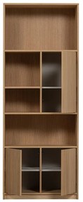 Modulárna knižnica v dekore duba v prírodnej farbe 264x243 cm Modulair – vtwonen