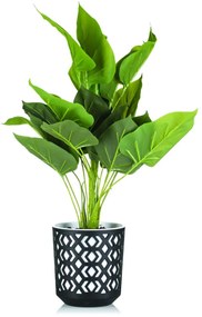 Kvetináč Etnic 25x27 cm čierno-biely