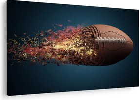 Obraz - Ragbyová lopta v akcii (90x60 cm)