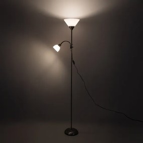 Brilagi - Stojacia lampa ARIANA 1xE27/100W/230V + 1xE14/25W čierna