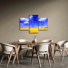 Obraz - Olejomaľba, Zlaté pole (90x60 cm)