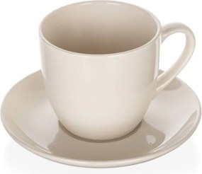 Šálka ​​s tanierikom Natural 250 ml, ivory