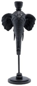 Elephant Head svietnik čierny 36 cm