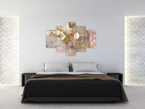 Obraz - Kvetinový ornament (150x105 cm)