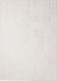 Slonovinový ručne tkaný vlnený koberec 200x290 cm Checkerboard – Flair Rugs