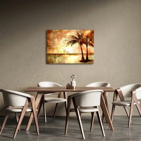 Obraz - Palmy na pláži (70x50 cm)