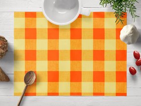 Biante Bavlnené prestieranie na stôl Olivia OL-003 Oranžovo-žltá kocka veľká 30x40 cm