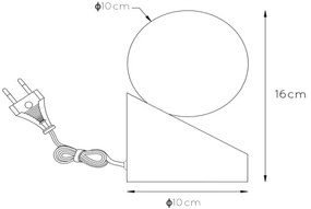 Lucide 45561/01/72 - Stolná lampa LEN 1xG9/33W/230V