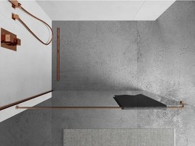 Mexen Mexen, držiak uterákov na stenu sprchovacieho kúta, medená matná, 800-06-65