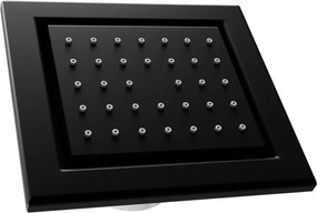 Mexen - podmietková sprchová tryska, štvorcová, 130x120 mm, čierna, 79365-70