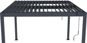 Bioklimatická pergola G21 Austin 3x3 m, antracitová hliníková
